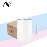 Prix d'usine Entrepôt USA Sublimation Blancs Sublimation Double Paroi Blanc Droit Mince Gobelet Tasse À Café De Voyage