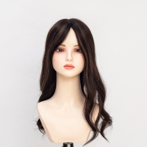 Topper de <span class=keywords><strong>Cabello</strong></span> Remy Camboyano con Base de Seda, Ligero, Color Marrón Natural, <span class=keywords><strong>para</strong></span> <span class=keywords><strong>Cabello</strong></span> Fino - Product Image 6