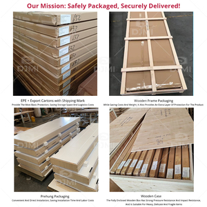 Porte Pivotanti in Legno Massello Personalizzate per Villa Moderna, Nuove Porte di Sicurezza Frontali per Ingresso Principale - Product Image 6