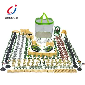 A buon mercato per bambini gioco al coperto mini di plastica finta army figura toy soldier play set