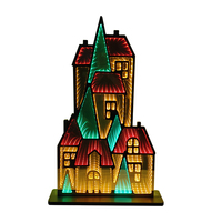 Meilleures ventes : Enseigne néon LED en acrylique alimentée par batterie, motif petit train 3D, avec effets de miroir infini, pour décoration de Noël et d'événements festifs