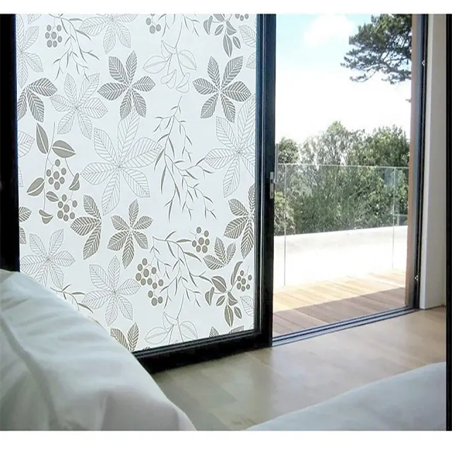 3d pvc frosted fiore di vetro window film privacy in rilievo pellicola adesiva per la casa porta del bagno della decorazione autoadesivo