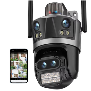Cámara DE SEGURIDAD ICsee Cuatro lentes 6K 12MP 8X <span class=keywords><strong>Zoom</strong></span> óptico Exterior WiFi Inalámbrico Video Seguridad Seguimiento automático CCTV Cámara IP - Product Image 2