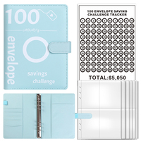 A5 PU impression à la demande économiser de l'argent planificateur Challenger classeur livre vacances 100 enveloppes défi d'épargne