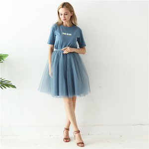 <span class=keywords><strong>Gonna</strong></span> a 5 Strati 65cm Moda Donna Gonne in Tulle Plissettate Vita Alta Tutu Midi <span class=keywords><strong>Gonna</strong></span> a Rete Vaporosa Lolita - Product Image 4