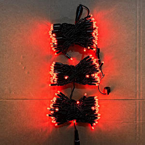 Guirnalda de Luces LED de 10m, 100 LED, 220V, con Cable de PVC IP67, Color Rojo y Azul, para Decoración de Jardín y Navidad en Exteriores - Product Image 1