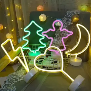 Die beliebtesten Produkte in Amerika Weihnachts dekorationen Neon Bar Light Outdoor Frohe Weihnachten Leucht reklame