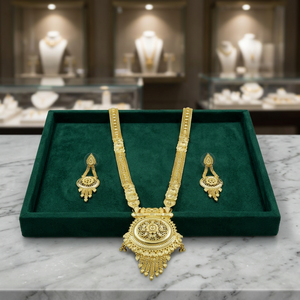 Collares de Moda al por Mayor con Baño de Oro de 14K, 18K, 24K, Conjunto de Joyería Larga Tradicional, Conjunto de Joyería de Latón con Baño de Oro Micronizado - Product Image 4