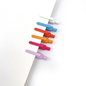 उच्च गुणवत्ता वाले मल्टीकोलर मैकरन सिलिका जेल स्याही पेन प्रचार विज्ञापन रिट्रेटेबल जेल पेन कस्टम लोगो के साथ - Product Image 4