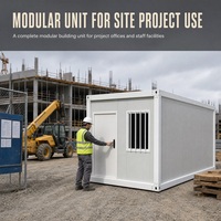 Unité de construction modulaire préfabriquée détachable pour bureau de chantier et logement du personnel