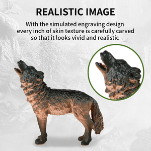 子供用プラスチック製 32個の野生の森の動物モデルのおもちゃ 4個の木付き 男の子へのプレゼントに最適 - Product Image 4