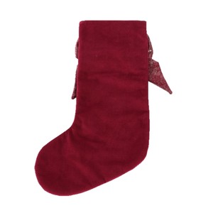 Chaussettes de Noël 2027 en velours tricoté avec nœud, joli sac pour bonbons, décoration de cheminée et d'arbre - Product Image 5