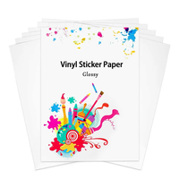 Étiquette imperméable imprimable en usine Offre Spéciale pour impression Laser à jet d'encre A4 papier autocollant adhésif vinyle