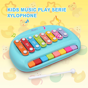 Instrument de musique éducatif pour enfants, <span class=keywords><strong>Piano</strong></span> à <span class=keywords><strong>notes</strong></span>, Xylophone, 8 touches, 2 en 1 - Product Image 2