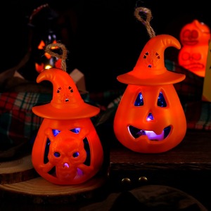 Decoración de Árbol de Halloween con Luces LED Intermitentes, Linterna Aterradora, Linternas de <span class=keywords><strong>Calabaza</strong></span> de Doble Color, Decoración para Fiestas de Halloween - Product Image 5