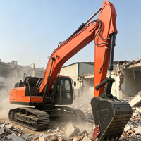 Excavatrice sur chenilles de 22 tonnes avec grande benne, EURO V, fournisseur officiel