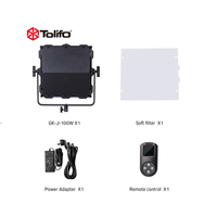 Tolifo GK-J-100WAB 100W LED lumière vidéo boîtier en métal Film Photo prise de vue panneau éclairage photographique Studio photographie