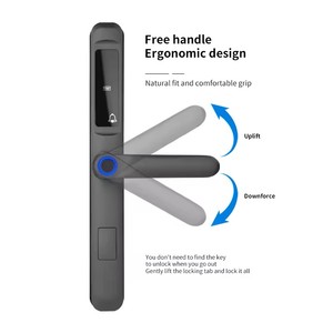 Hot Selling Tuya APP Digital <strong>Smart</strong> Wood Door Lock WiFi Network Aluminum Door Unlock with Fingerprint RFID IC Card &amp; <strong>Code</strong> <strong>Reader</strong> - Product Image 4