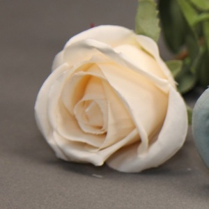 Prezzo economico all'ingrosso di alta qualità decorazione di cerimonia nuziale stelo singolo pesca rosa fiore di seta artificiale fiore rosa spinoso - Product Image 2