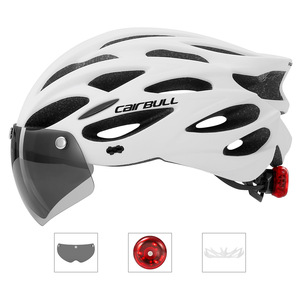Casques de vélo de ville portables et légers pour adultes <span class=keywords><strong>Casque</strong></span> de vélo de route urbaine avec visière et bouclier Lunettes de soleil - Product Image 6