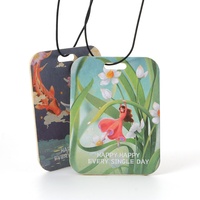 Vente flash - Diffuseur de parfum pour voiture personnalisé, imprimé avec un motif de pavillon oriental, en papier multicolore, pour la décoration intérieure du véhicule