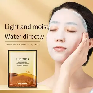 OEM LUOFMISS private label camel milk essence whitening skin care maschera facciale di bellezza nutriente anti invecchiamento