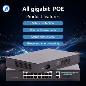 Đầy đủ Gigabit PoE Ethernet chuyển đổi 16 PoE + 2 Gigabit cổng đáng tin cậy thiết bị mạng cho đa dạng cấu trúc liên kết 1000m chuyển đổi - Product Image 5
