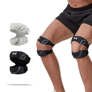 Rodillera Deportiva con Logotipo Personalizado, Almohadilla <span class=keywords><strong>de</strong></span> Silicona Ligera, Doble Soporte Rotuliano, Absorción <span class=keywords><strong>de</strong></span> Impactos y Protección - Product Image 1