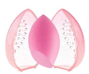 Étui de voyage vintage respirant pour éponge de maquillage avec couvercle, boîte de rangement en forme de coque pour la vente en gros - Product Image 4