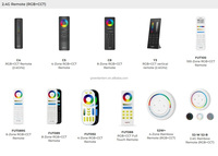 Télécommande sans fil RF multizone RGB CCT Controller 2.4G RF Touch Smart Home Led Downlight Neon Strip Lights Dimmer Control Remote