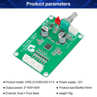 Carte d'amplificateur de puissance pour home cinéma VIRE 15W*2+30W, caisson de basses, 2.1 canaux, Hifi HT32201, module d'amplificateur de puissance audio de classe D