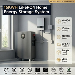 แบตเตอรี่ลิเธียม LiFePO4 เกรด A ของ PH Stock 51.2V 280ah 300Ah 15kWh 16kWh แบตเตอรี่กันน้ำ IP65 สำหรับติดตั้งบนพื้น 5KW 10KW 18KW 15KW สำหรับใช้ในบ้าน - Product Image 1