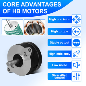 Moteur pas à pas hybride silencieux à couple élevé, série complète personnalisée NEMA14 17 23 34, 2 phases, pour éclairage de scène, projecteur <span class=keywords><strong>DMX</strong></span> à tête mobile - Product Image 3
