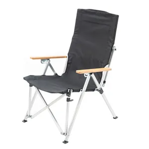 silla de playa plegable coche Suppliers-Silla plegable de aleación de aluminio, sillón reclinable ajustable para barbacoa al aire libre