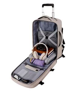 Custom Laptop <b>Backpack</b> Waterproof 4 Wheeled Trolley <b>Backpack</b> <b>Wheels</b> School Laptop Travel Bag 19 Inches <b>Backpack</b> Trolley Trav - Product Image 5