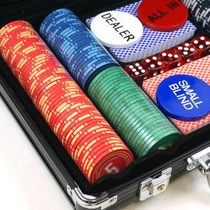 Équipement à guichet unique de casino Ensembles de jetons de <span class=keywords><strong>poker</strong></span> Porte-documents Personnalisé Céramique Argile Puce ABS Boîtier en aluminium Ensembles de puces - Product Image 4