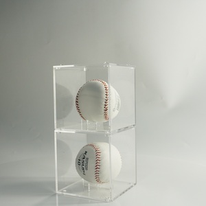 Wholesale Polished Acrylic Foldable Sports <b>Ball</b> Display Case <b>Baseball</b> Tennis Softballs for Collector Storage Organizer - Product Image 1