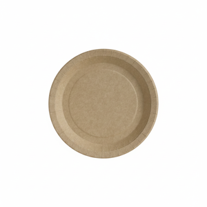 Piatti in Cartone Kraft 22cm, Carta Kraft, 50 Pezzi, B2B - Product Image 2