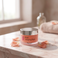 Factosquare [OEM/ODM] Crème de nuit à la rose hydratante pour le visage, tous types de peaux, sans parfum, bio, coréenne, boîte en plastique