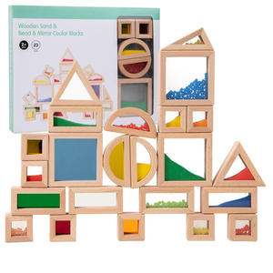 Jouets d'empilage en bois pour enfants, blocs arc-en-ciel créatifs, jouets Montessori pour enfants, boîte de couleurs lumineuses pour bébés et tout-petits, écologiques, <span class=keywords><strong>CPC</strong></span> CE EN71 - Product Image 2