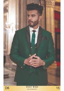 Chaqueta elegante para hombre con pantalones de traje a juego y chaleco conjunto de tres piezas Ideal para bodas, compromisos, fiestas y ropa de oficina - Product Image 4