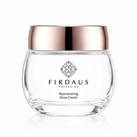 Flacon de lotion en verre transparent Firdaus Premium, taille personnalisée 100 ml, 150 ml, 200 ml, emballage pour soins de la peau avec pompe distributeur