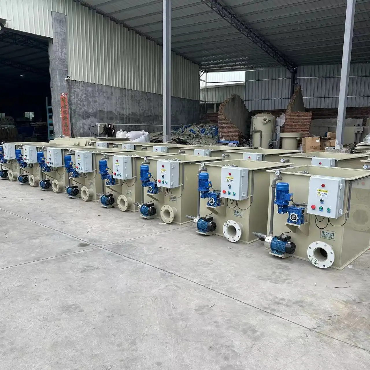 Cowater RDF-200 Rotary Drum Filter 200 m3/h 52800 GPH Pond 70 Microns Drum Filter for Aquaculture Pond