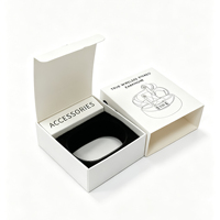 Caja de Embalaje Personalizada con Logotipo para Auriculares TWS, Caja de Cartón con Cajón para Auriculares Estéreo Inalámbricos con Inserto