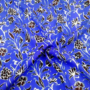 Nouvel article de mode, tissu en popeline léger 100% pur coton peigné, confortable et doux, avec un bas à fleurs noires - Product Image 5