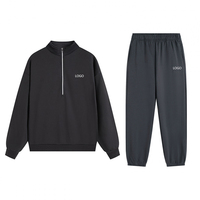 Ventes en gros de vestes décontractées longues et tendance, en nylon tissé de haute qualité, unisexes, épaisses, confortables et élégantes, ensemble de 2 pièces avec logo