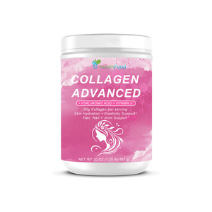 Colágeno en Polvo HealthFood Advanced 20 OZ 567g con Ácido Hialurónico y Vitamina C para el Cuidado de la Piel, Cabello, Uñas y Articulaciones - Product Image 1