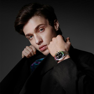 Reloj de Pulsera de Acero para Hombre, Reloj Mecánico Automático con Bisel Arcoíris de Moda - Product Image 6