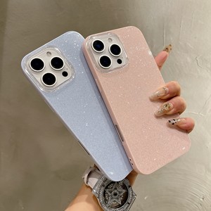 Carcasa de lujo con diseño de purpurina para iPhone 17 16 Pro Max 14 13 12 <span class=keywords><strong>11</strong></span> Pro 15 Plus X XR Bling Sparkling Diamond Cover Phone Case - Product Image 3