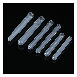 Kang Jianhua Disposable <b>Plastic</b> Test <b>Tubes</b> 10ml Pointed Bottom Transparent For Laboratory Use - Product Image 1